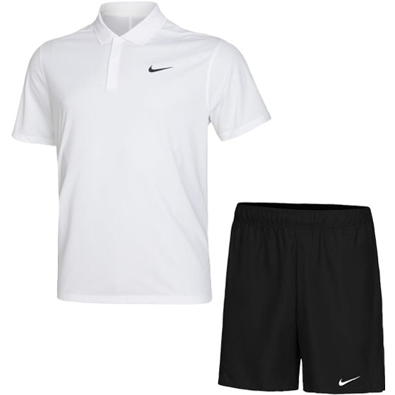 Nike Court Victory Solid Polo 7 Inch Set Heren