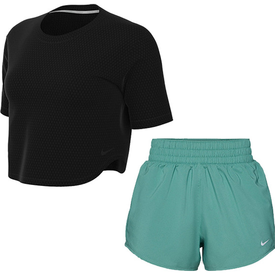Nike One Crop Tee Set Dames