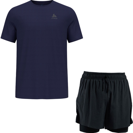 ODLO Zeroweight Tröja 2in1 Shorts Herr