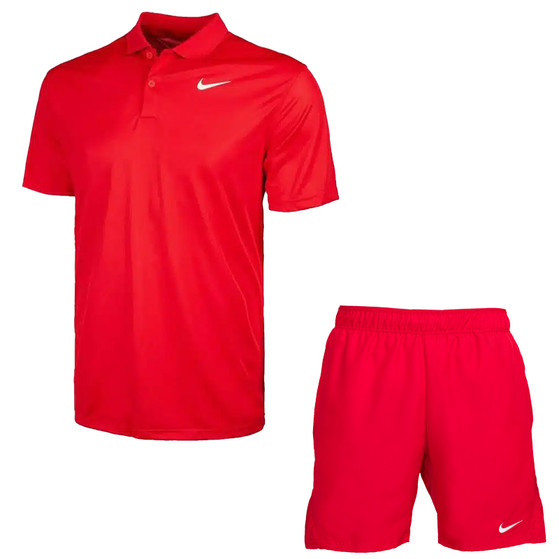 Nike Court Victory Solid Polo 7 Inch Set Heren