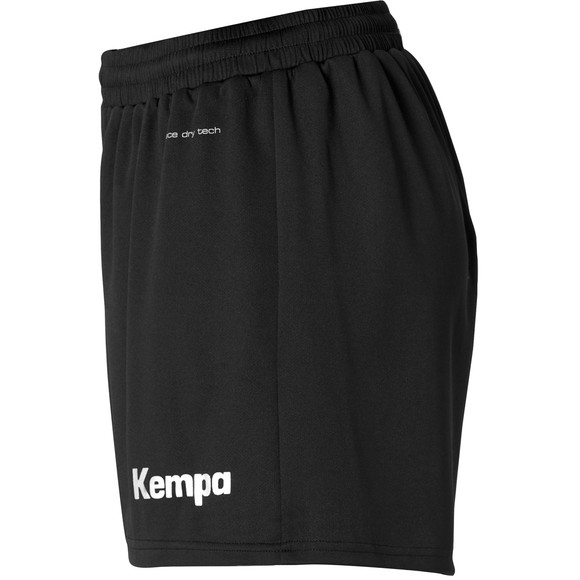 Kempa Kempa Handball Sports Training Womens Ladies Curve Shorts Black Gold LARGE 