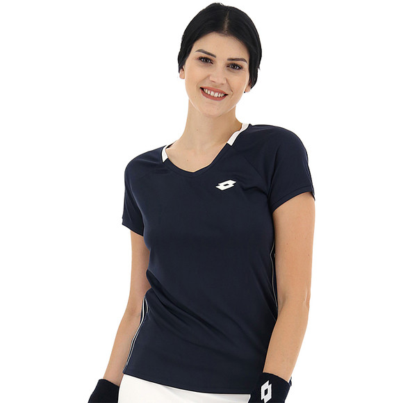 Lotto Squadra II Logo Women's Tennis Pants - Navy Blue