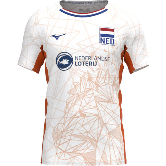 hebben zich vergist Tegenover Vies Mizuno Nederlands Volleybalteam Shirt Men - Volleybalshop.nl