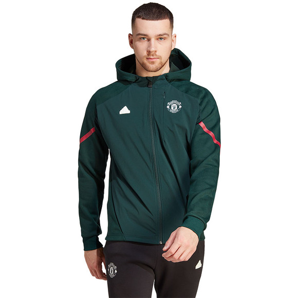 Adidas manchester united travel jacket on sale