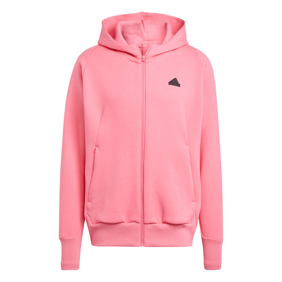 Adidas pink zip up jacket online