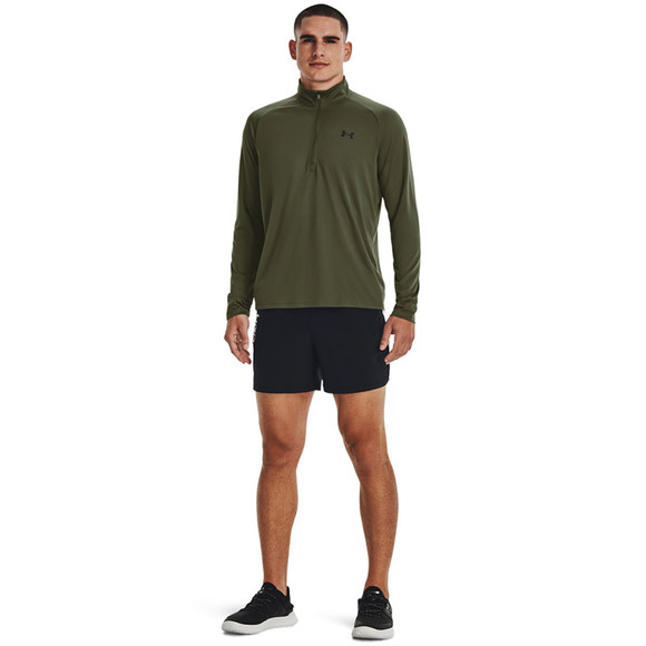 Green under armour half sales zip