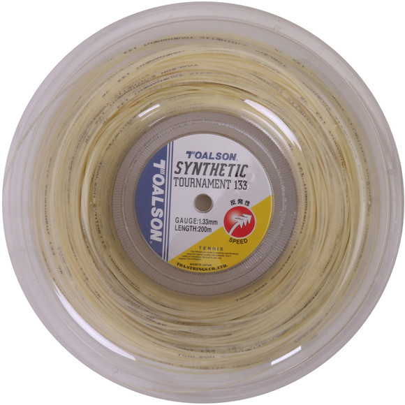 Toalson Synthetic Tournament 16 1.33mm Tennis Strings 200M Reel 