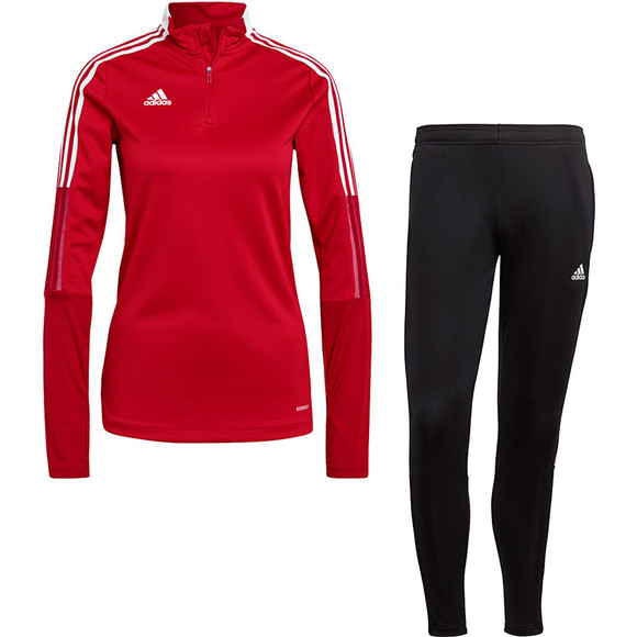 Adidas trainingspak deals dames rood