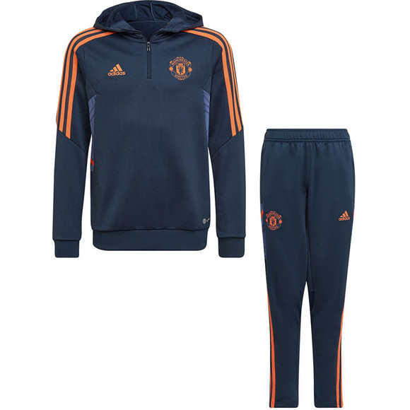 Adidas trainingspak top kind blauw
