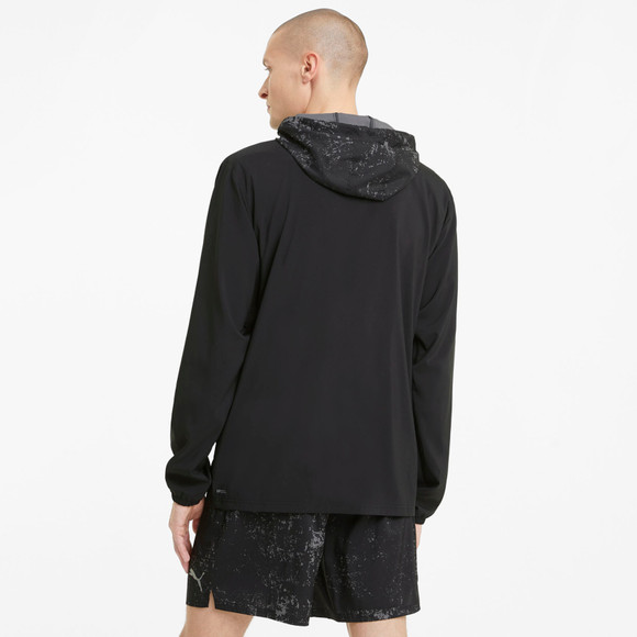 puma run graphic hooded jacket
