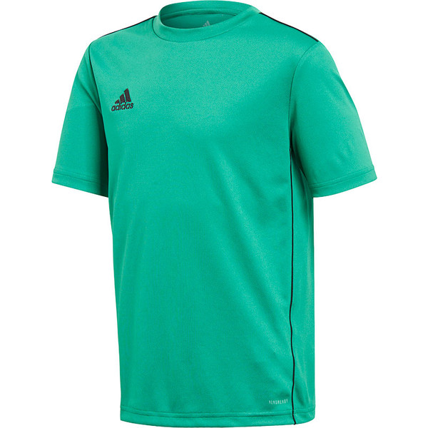 adidas Core Training Shirt Kids - Handbalkleding - Handbalshirts - Green/Black - maat 164