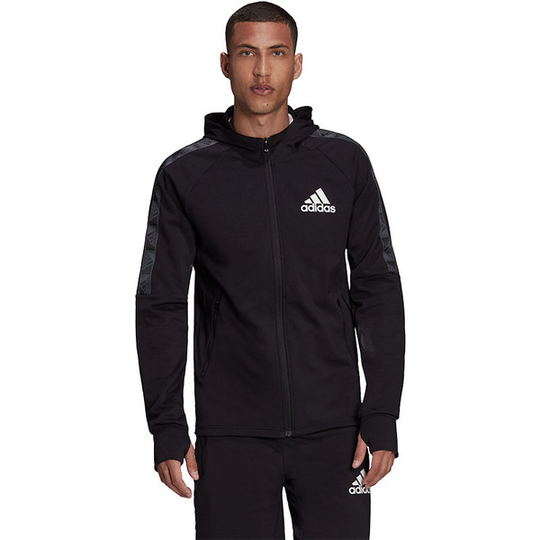 adidas AEROREADY Designed to Move Sport Motion Logo Hoodie - Handbalkleding - - Black - maat S