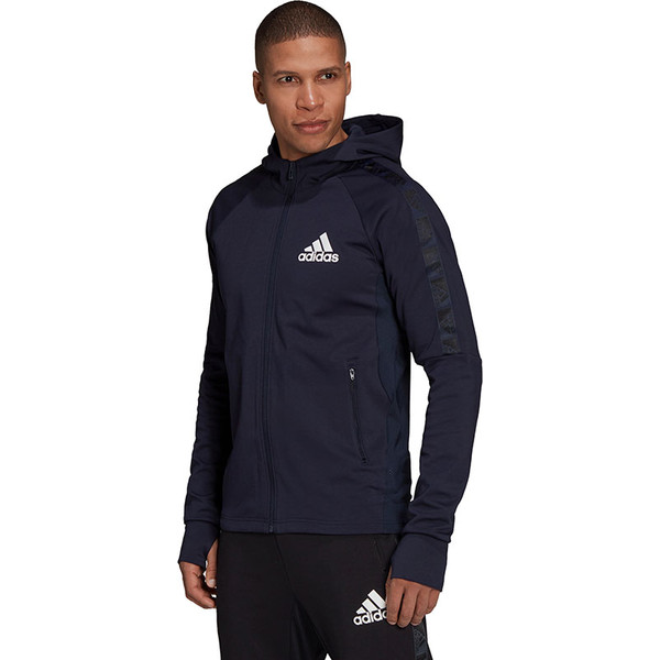 adidas AEROREADY Designed to Move Sport Motion Logo Hoodie - Opruiming - Kleding - Dark Blue - maat S