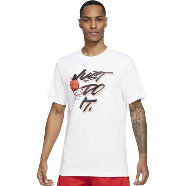 Nike Basketball Just Do It Shirt Men - - wit - maat 2XL