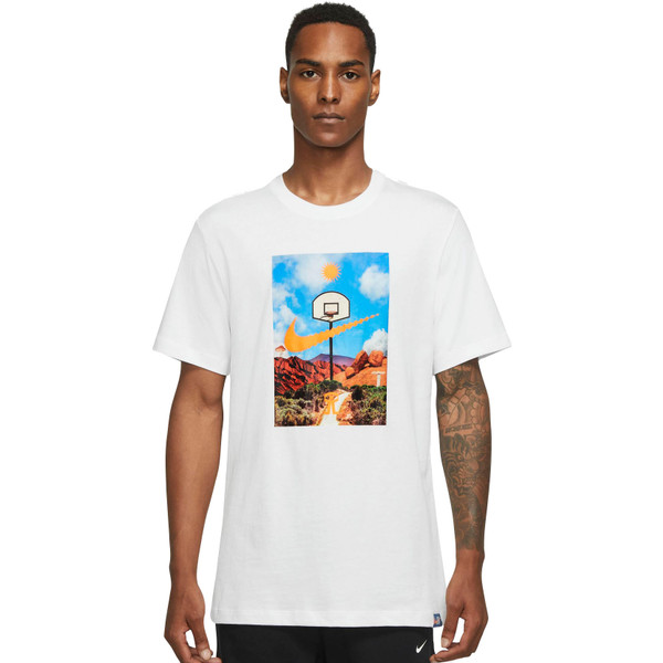 Nike Basketball T-Shirt Men - - wit - maat XL