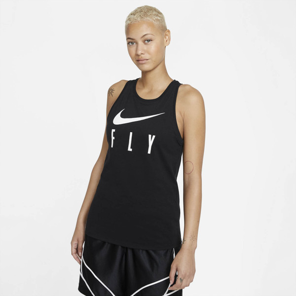 Nike Dri-Fit Swoosh Fly Tanktop Women - - zwart - maat 3XL