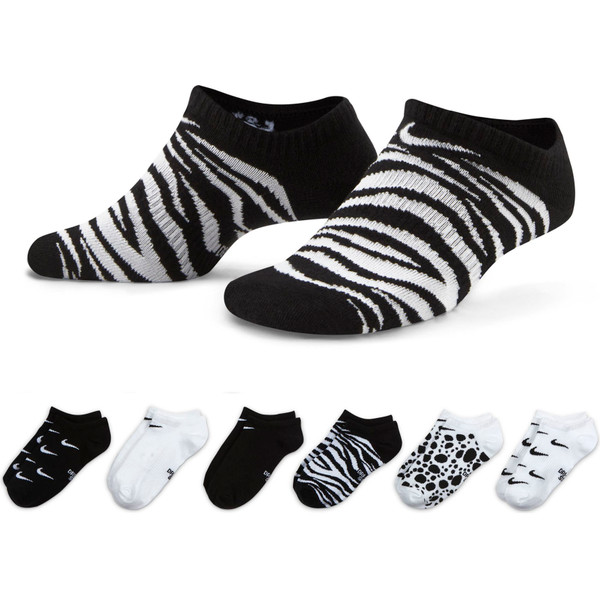 Nike Everyday No-Show 6-pack Socks - Handbalkleding - Handbalsokken - wit - maat 38-42