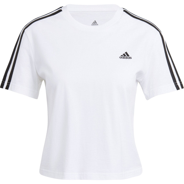 adidas Ess. Loose Crop Shirt Women - Opruiming - Kleding - wit - maat 2XL