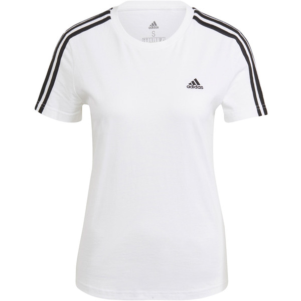 adidas Essentials Slim Shirt Women - Opruiming - Kleding - wit - maat 2XS