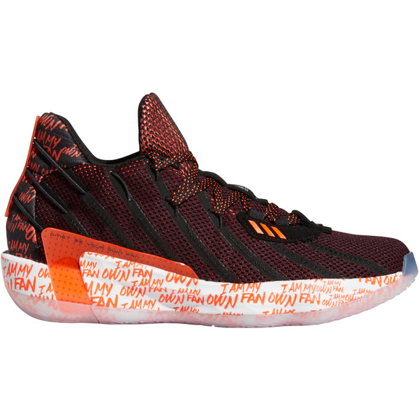 adidas Dame 7 Schoenen - Opruiming - Handbalschoenen - zwart/rood - maat 39 1/3