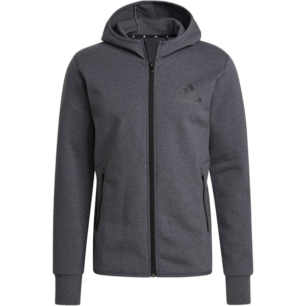 adidas D2M Motion FZ Hoodie Men - Opruiming - Kleding - grijs - maat XS