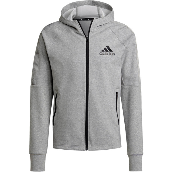 adidas AR D2M Motion Logo Hoodie Men - Opruiming - Kleding - grijs - maat 4XL