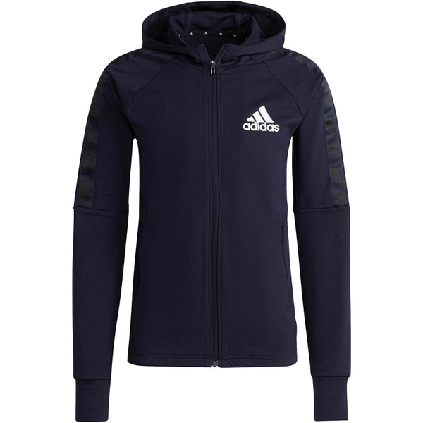 adidas AR D2M Motion Logo Hoodie Men - Opruiming - Kleding - navy - maat 4XL