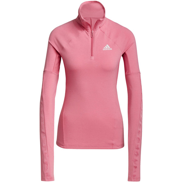 adidas AR D2M Half-Zip Longsleeve Women - Opruiming - Kleding - roze - maat XS
