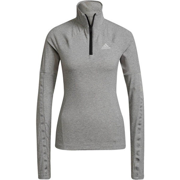 adidas AR D2M Half-Zip Longsleeve Women - Opruiming - Kleding - grijs - maat 2XL