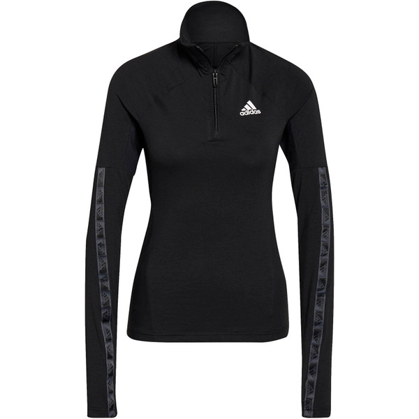 adidas AR D2M Half-Zip Longsleeve Women - Opruiming - Kleding - zwart - maat 2XS