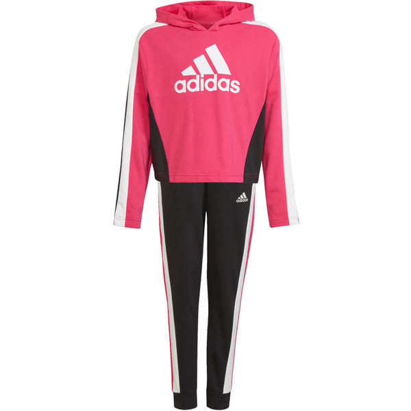 adidas Cropped Top Trainingspak Girls - Opruiming - Kleding - roze/zwart - maat 134