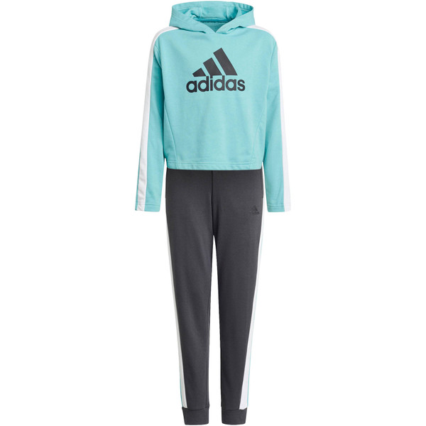 adidas Cropped Top Trainingspak Girls - Opruiming - Kleding - lichtblauw - maat 110