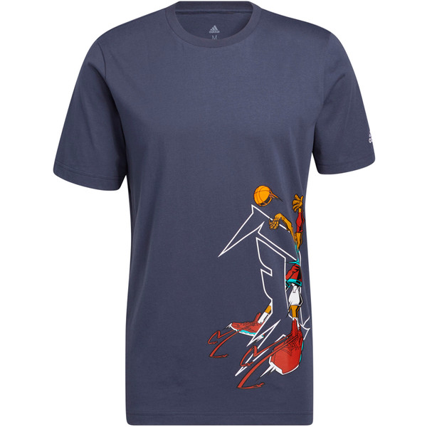 adidas Dame Avatar Shirt Heren - sportshirts - navy (marineblauw) - Mannen