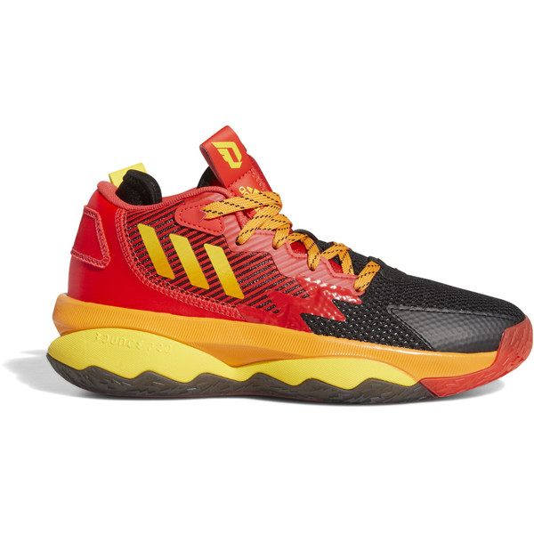 adidas Dame 8 Junior - Handbalschoenen - rood - maat 38