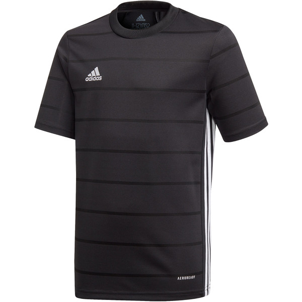 Adidas Campeon 21 Shirt Korte Mouw Kinderen - Zwart | Maat: 140