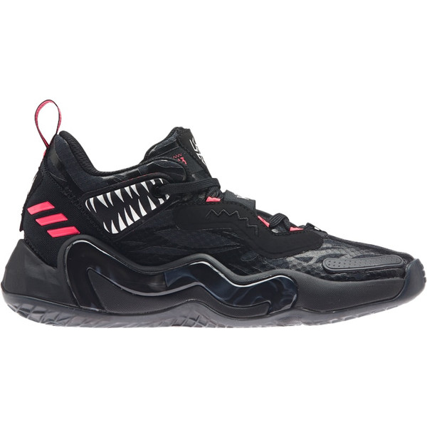 adidas D.O.N. Issue 3 Kids - Opruiming - Handbalschoenen - zwart - maat 35 1/3