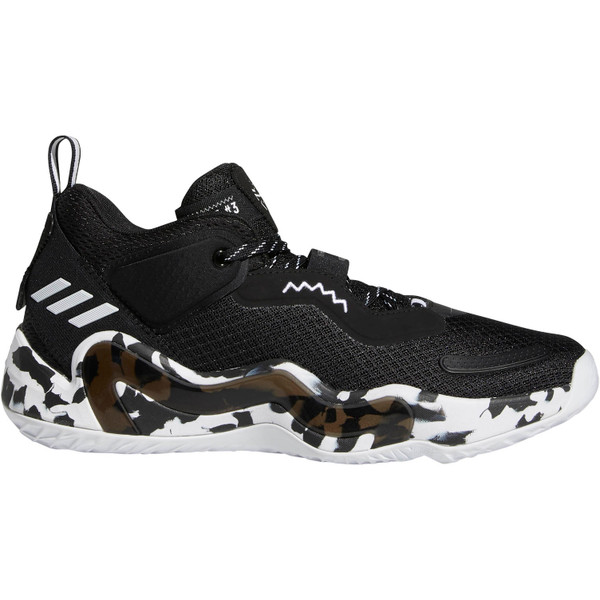 adidas D.O.N. Issue 3 - Opruiming - Handbalschoenen - zwart - maat 36 2/3