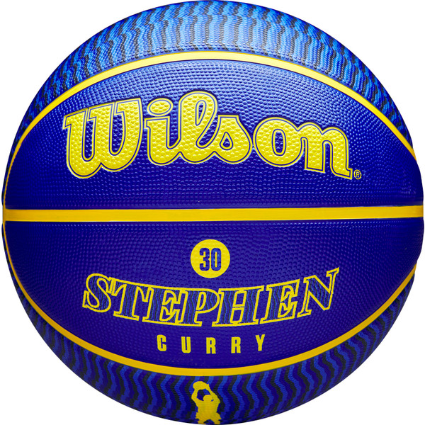 Wilson NBA Player Icon Stephen Curry Outdoor Ball WZ4006101XB7, Unisex, Blauw, basketbal, maat: 7