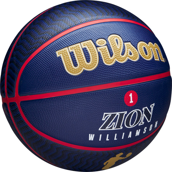 Wilson NBA Player Icon Zion Williamson Outdoor Ball WZ4008601XB7, Unisex, Marineblauw, basketbal, maat: 7