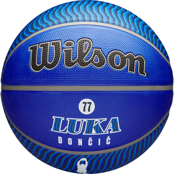 Wilson NBA Player Icon Luka Doncic Outdoor Ball WZ4006401XB, Unisex, Blauw, basketbal, maat: 7