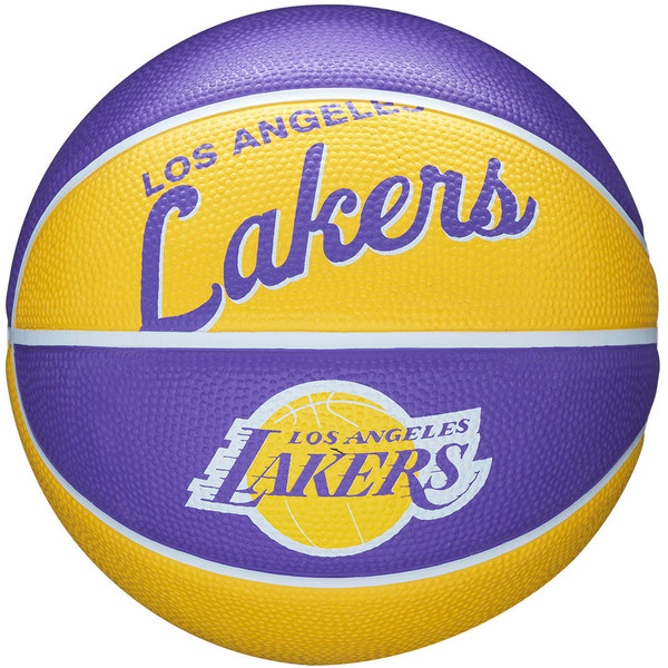 Wilson Basketbal Nba Team Retro La Lakers Paars/geel Maat 3