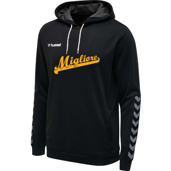 Migliore Authentic Poly Hoodie Kids - - zwart - maat 152