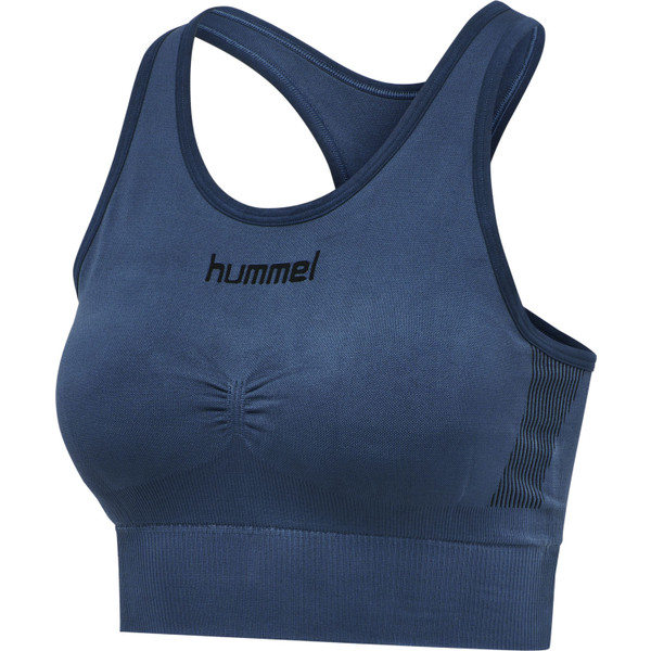 Hummel First Seamless Bra Women - Opruiming - Kleding - blauw - maat M-L