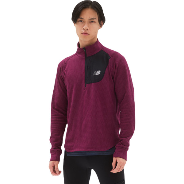 New Balance Heat Half Zip LS Men