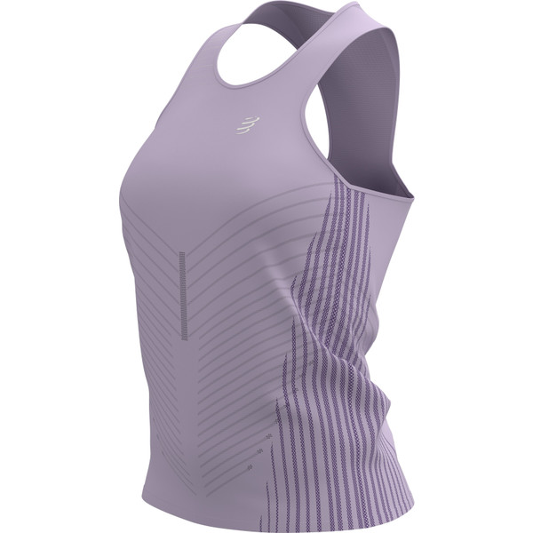 Compressport Performance Singlet Dames - sportshirts - roze/paars - Vrouwen