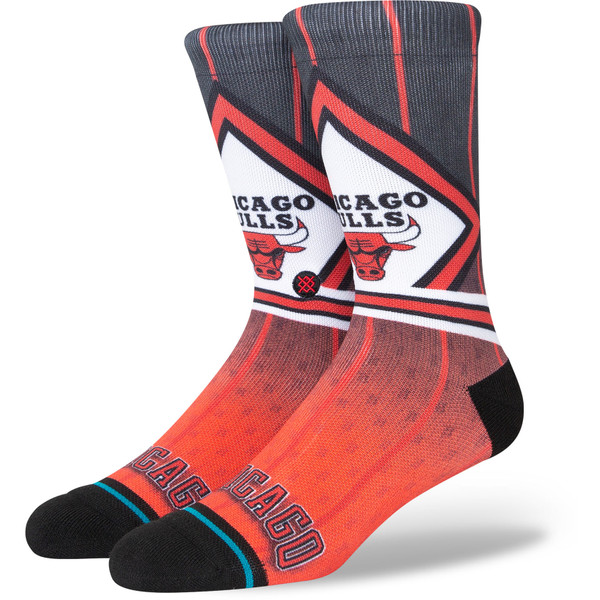 Stance Fader NBA Team Socks - Sportsokken - zwart/rood - maat 43-47