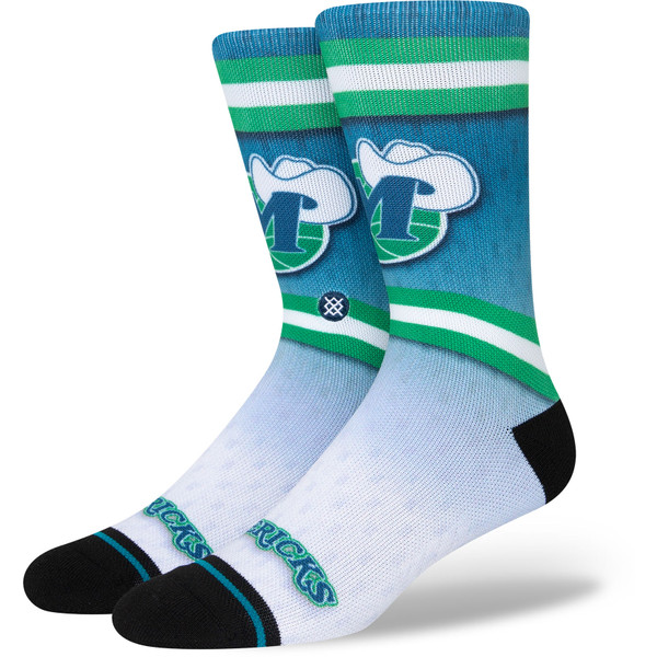 Stance Fader Dallas Mavericks Socks - Sportsokken - blauw/groen - maat 43-47