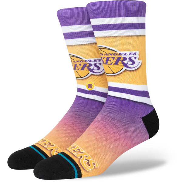 Stance Fader L.A. Lakers Socks - Sportsokken - paars/geel - maat 43-47