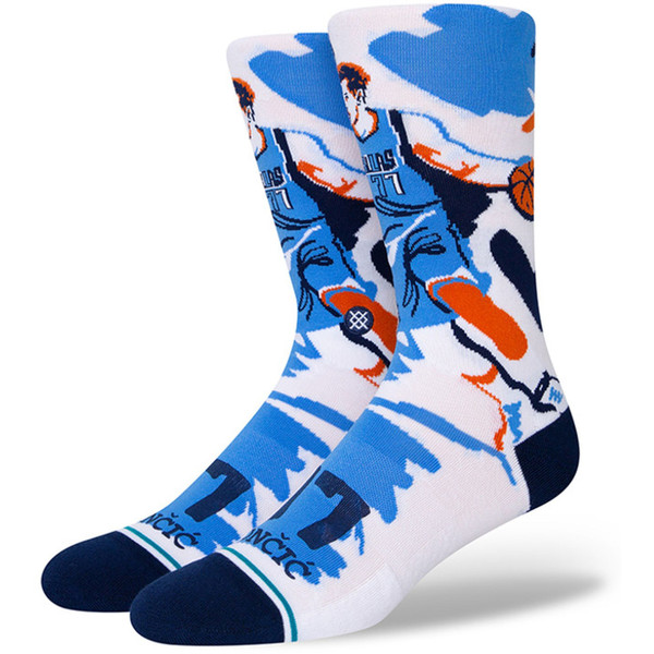 Stance Paint NBA Player Socks - Sportsokken - wit/lichtblauw - Mannen
