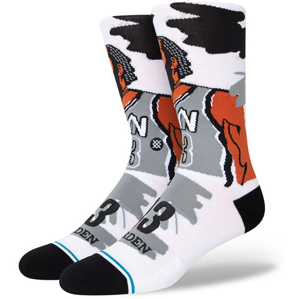 Stance Paint NBA Player Socks - - wit/grijs - maat 43-47